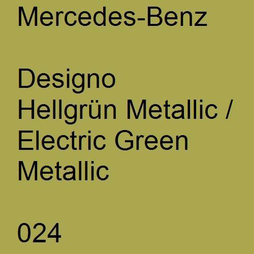 Mercedes-Benz, Designo Hellgrün Metallic / Electric Green Metallic, 024.